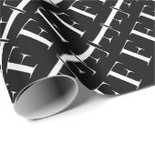 モノグラムイニシャル文字F ラッピングペーパー (ロールコーナー)