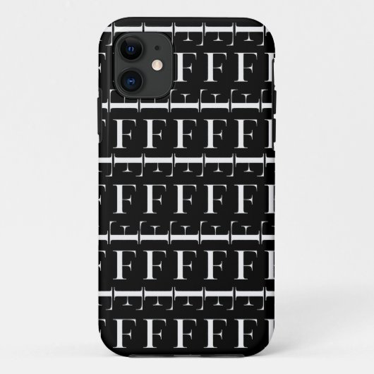 モノグラムイニシャル文字F Case-Mate iPhoneケース (裏面)