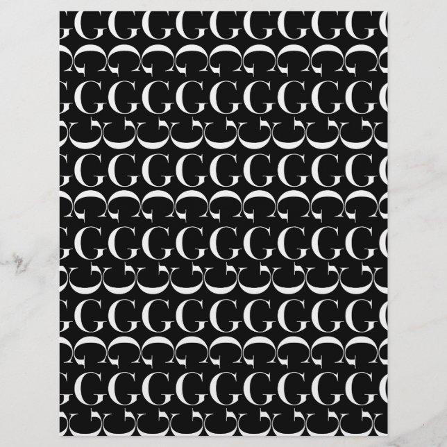 モノグラムイニシャル文字G (正面)