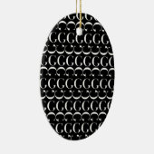 モノグラムイニシャル文字G セラミックオーナメント (右)