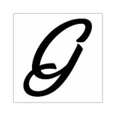 モノグラムイニシャル文字G ラバースタンプ (インプリント)