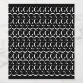 モノグラムイニシャル文字G ワインラベル (シングルラベル)