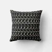 モノグラムイニシャル文字G、背景色の選択 クッション (裏面)