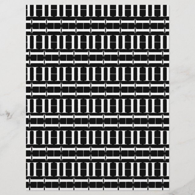 モノグラムイニシャル文字H (正面)