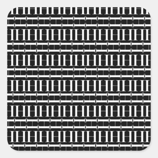 モノグラムイニシャル文字H スクエアシール (正面)