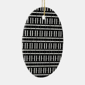 モノグラムイニシャル文字H セラミックオーナメント (右)