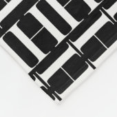 モノグラムイニシャル文字H フリースブランケット (角)