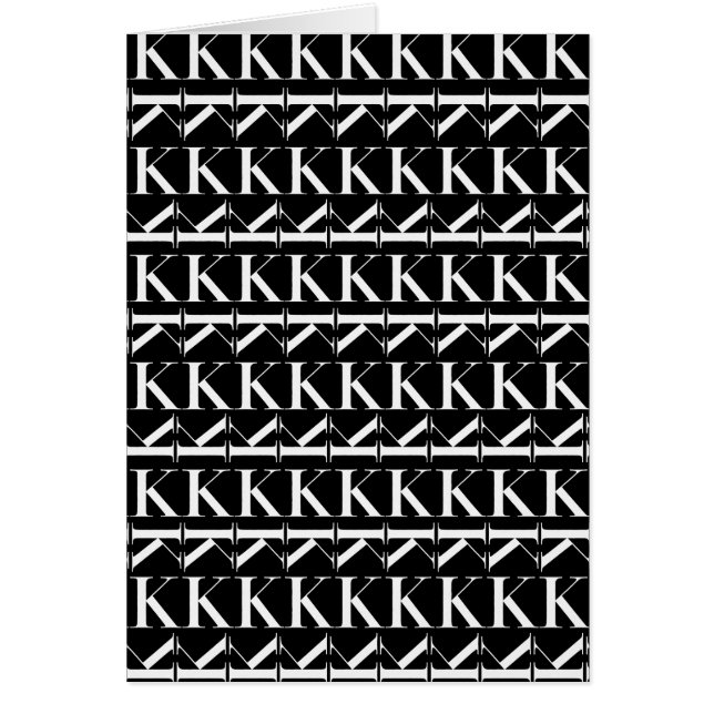 モノグラムイニシャル文字K (正面)