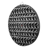 モノグラムイニシャル文字K ダーツボード (正面右)