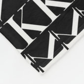 モノグラムイニシャル文字K フリースブランケット (角)