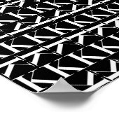 モノグラムイニシャル文字K ポスター (角)