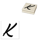 モノグラムイニシャル文字K ラバースタンプ (押印)