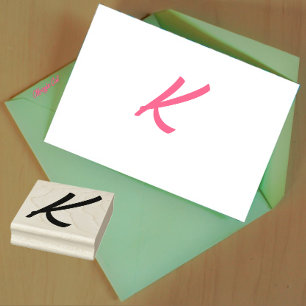 モノグラムイニシャル文字K ラバースタンプ