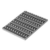 モノグラムイニシャル文字K、背景色の選択 ノートパッド (回転)