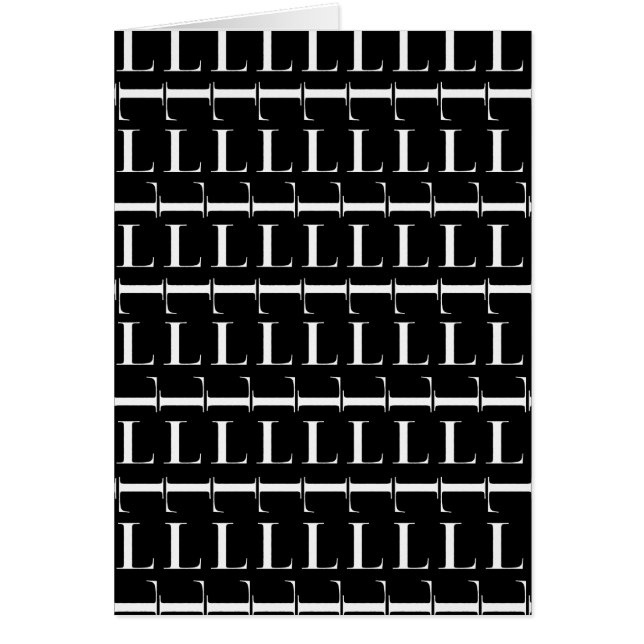 モノグラムイニシャル文字L (正面)