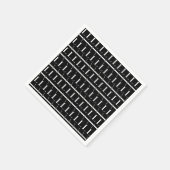 モノグラムイニシャル文字L スタンダードカクテルナプキン (角)