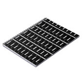 モノグラムイニシャル文字L ノートブック (左側)