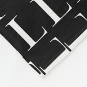 モノグラムイニシャル文字L フリースブランケット (角)