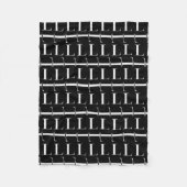 モノグラムイニシャル文字L フリースブランケット (正面)