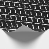 モノグラムイニシャル文字L ラッピングペーパー (角)