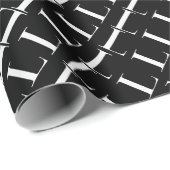 モノグラムイニシャル文字L ラッピングペーパー (ロールコーナー)