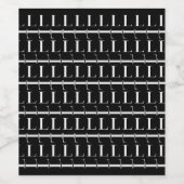 モノグラムイニシャル文字L ワインラベル (シングルラベル)