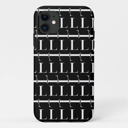 モノグラムイニシャル文字L Case-Mate iPhoneケース (裏面)