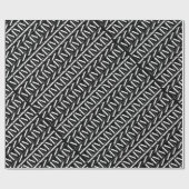 モノグラムイニシャル文字M ラッピングペーパー (フラット)