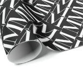 モノグラムイニシャル文字M ラッピングペーパー (ロールコーナー)