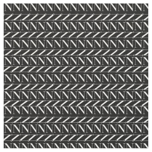 モノグラムイニシャル文字N ファブリック (クローズアップ)