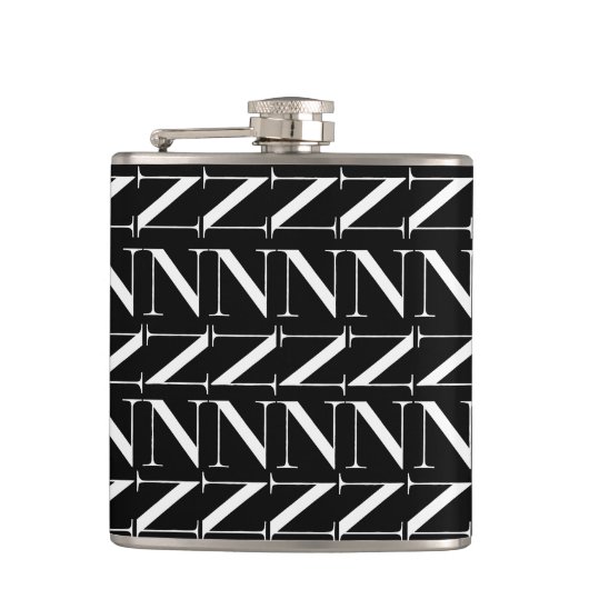 モノグラムイニシャル文字N フラスク (正面)