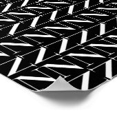 モノグラムイニシャル文字N ポスター (角)