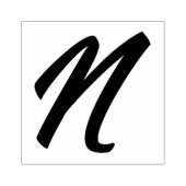 モノグラムイニシャル文字N ラバースタンプ (インプリント)