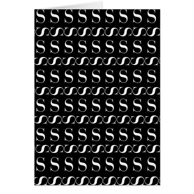 モノグラムイニシャル文字S (正面)