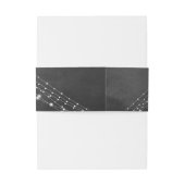 モノグラムイニシャル日付Chalkboard & Light文字列 招待状ベリーバンド (裏面例)