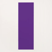 モノグラムイニシャル水彩フラワーパープル ヨガマット (裏面)