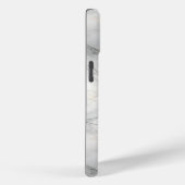 モノグラムイニシャル白グレー黒金ゴールド大理石 Case-Mate iPhoneケース (裏面 / 右)
