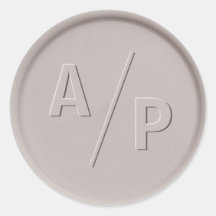 モノグラムイニシャル粘土ワックスシール