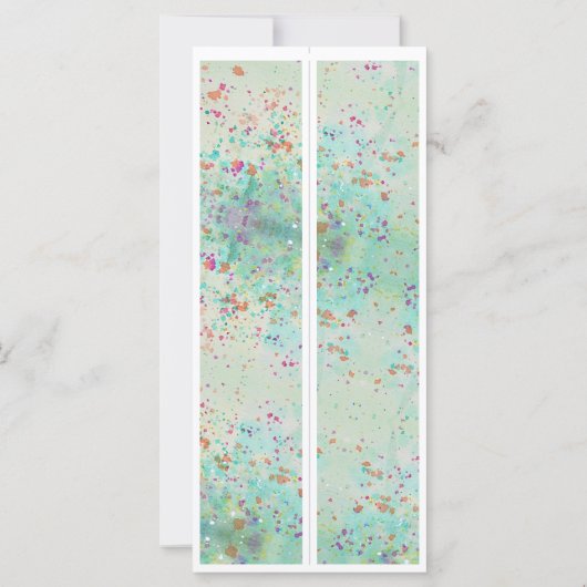 モノグラムイニシャル絵を描ス・スプラッシュ2つのブックマーク (裏面)