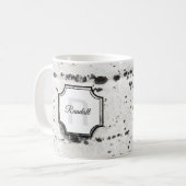 モノグラムイニシャル自然恋人《植物》アスペンバーク写真 コーヒーマグカップ (正面左)