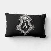 モノグラムイニシャル装飾用クッション ランバークッション (裏面)