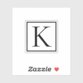 モノグラムイニシャル シール (シート)