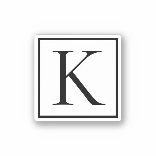 モノグラムイニシャル シール (正面)