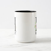 モノグラムイニシャル Pretty H ツートーンマグカップ (中央)