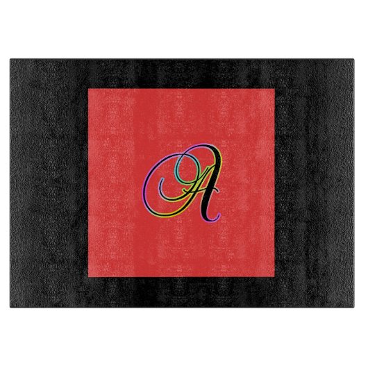 モノグラムイニシャルA カッティングボード (正面)