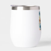 モノグラムイニシャルBブルーフローラ水色ギフトヘアー (右面)