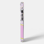 モノグラムイニシャルB薄紫小花 Case-Mate iPhoneケース (裏面 / 左)