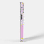 モノグラムイニシャルB薄紫小花 Case-Mate iPhoneケース (裏面 / 右)