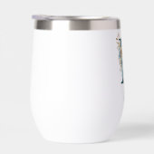 モノグラムイニシャルEブルーフローラ水色ギフト彼女 (右面)