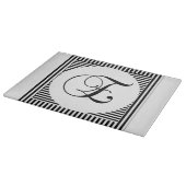 モノグラムイニシャルE カッティングボード (角)